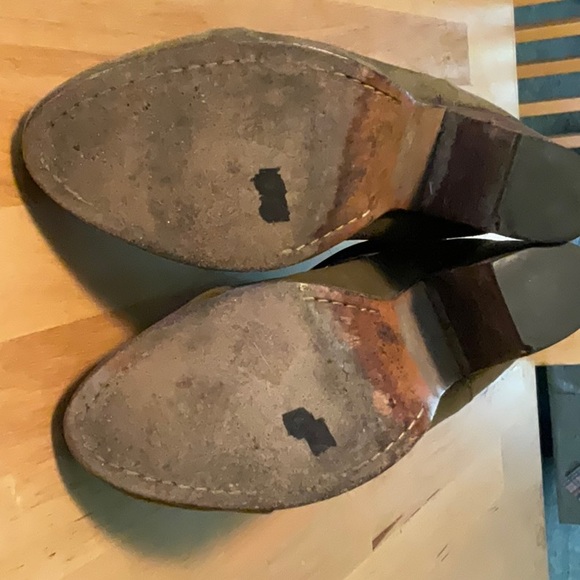 Rag & Bone Green Suede Ankle Booties - Picture 2 of 3